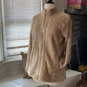 🧣 Calvin Klein cozy fleece jacket Sz M warm and dressy